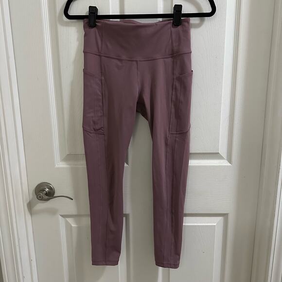 ATHLETA Ultimate Stash 7/8 Tight Women’s size Small Mauve leggings athletic - Picture 2 of 9
